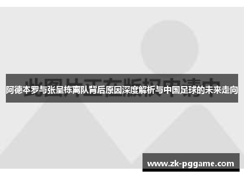 阿德本罗与张呈栋离队背后原因深度解析与中国足球的未来走向 阿德本罗与张呈栋离队背后原因深度解析与中国足球的未来走向